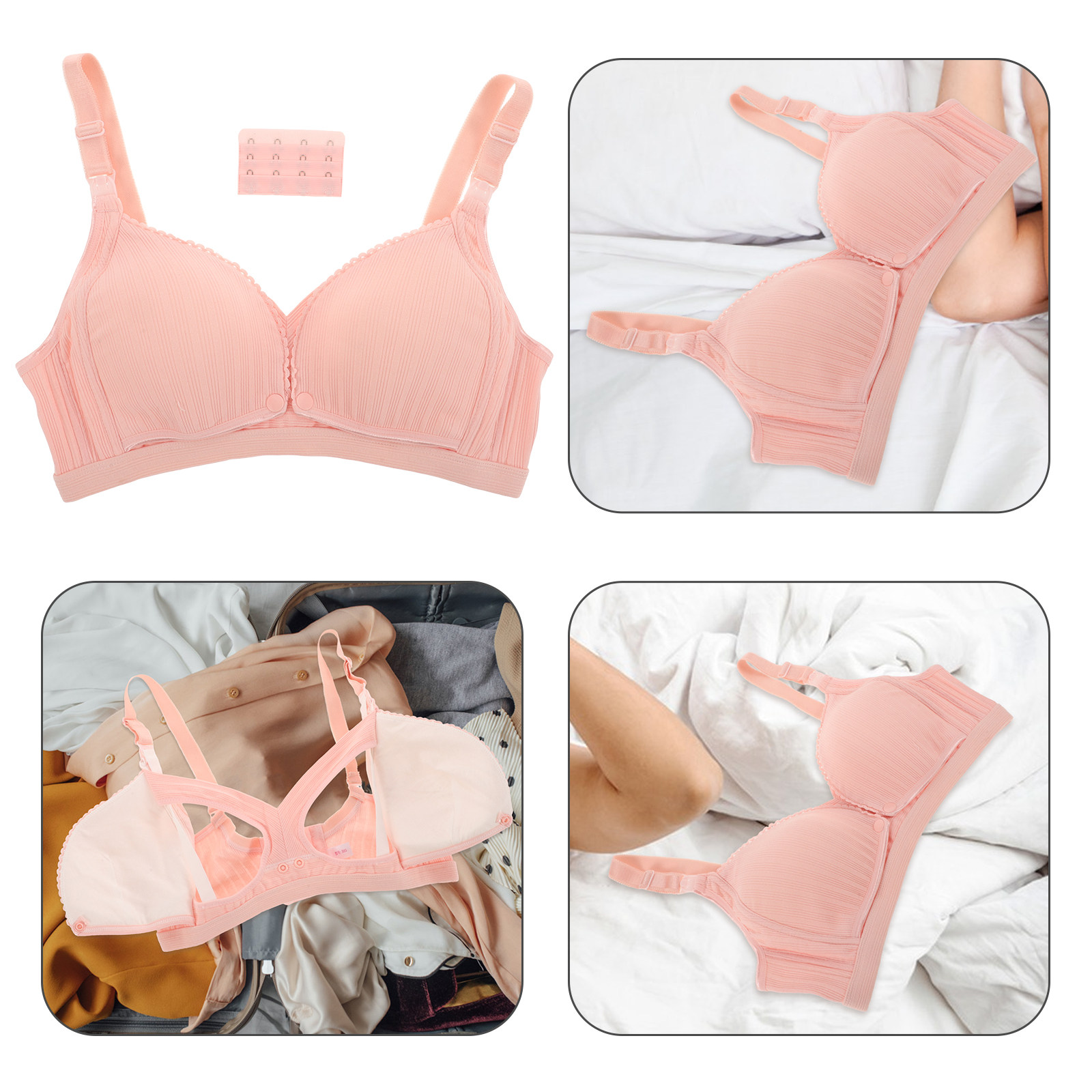 Nursing Bra Clip - Soutien-gorge d'allaitement et de maternité rose