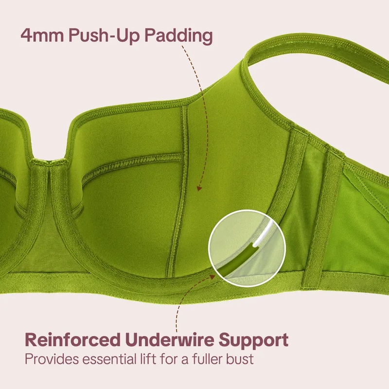 Soutien-gorge demi-bonnet HSIA - Demi Bra Balconette avis et prix