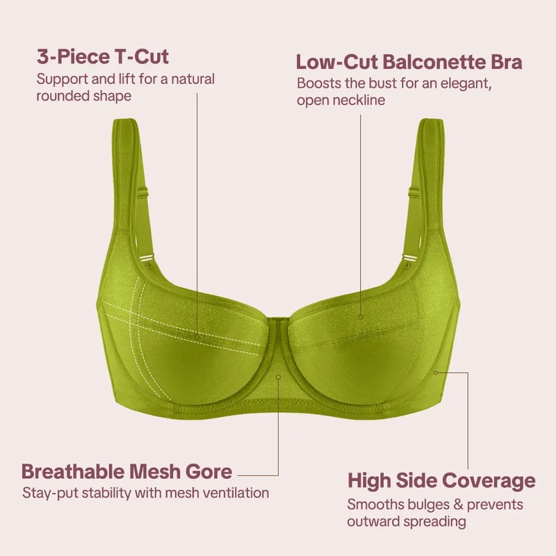 Soutien-gorge demi-bonnet HSIA - Demi Bra Balconette avis et prix
